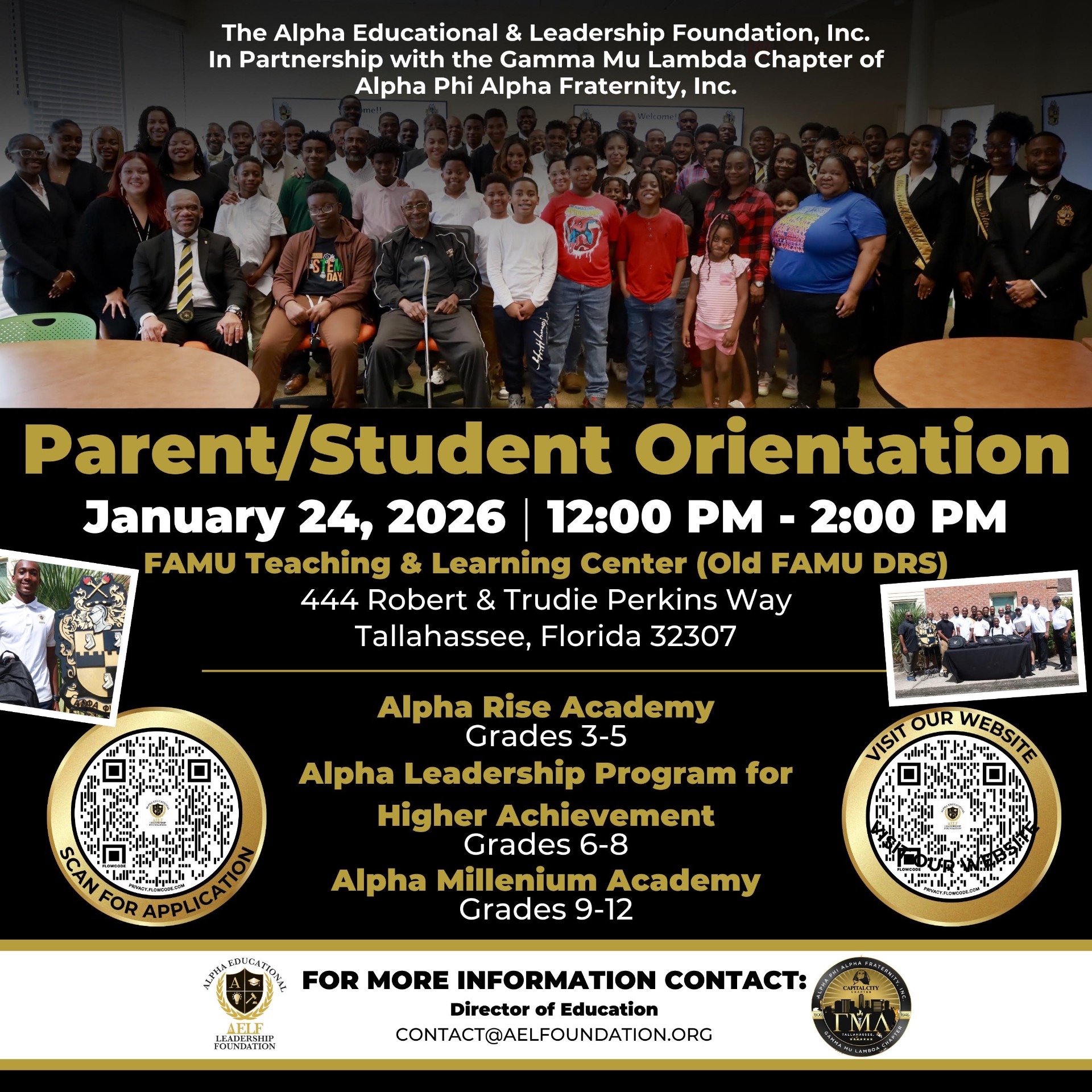 Parent/Student Orientation — Educational & Leadership Programs